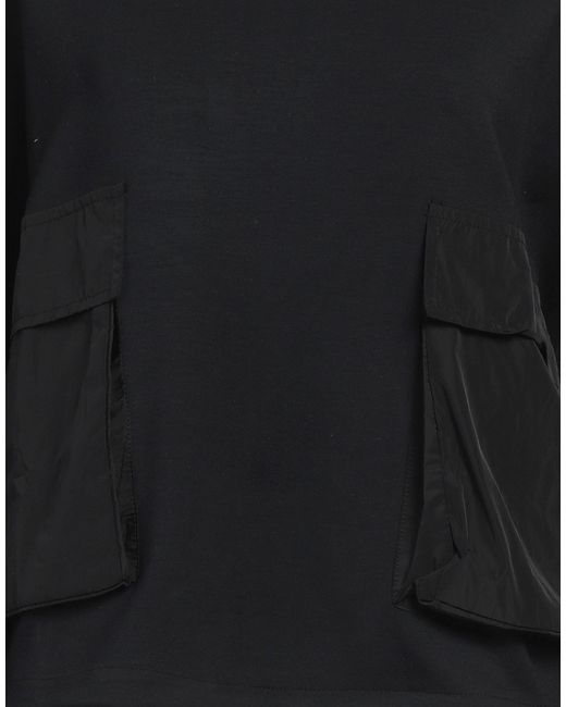 hinnominate Black Sweatshirt Modal, Polyester, Elastane