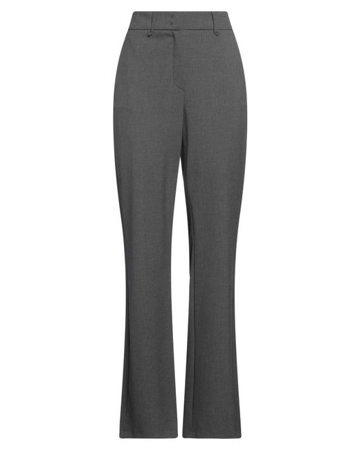 RAFFAELLO ROSSI Gray Light Pants Polyester, Viscose, Elastane