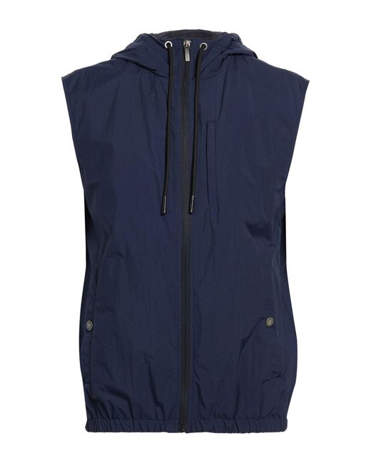 Peserico Blue Vest Polyamide for men
