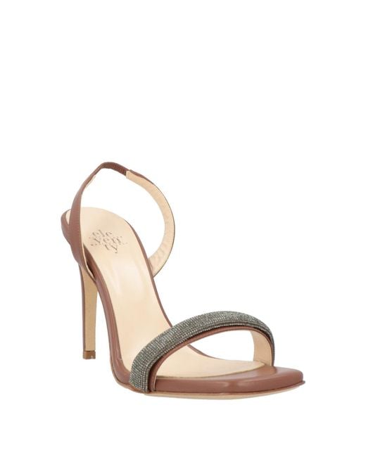 Eleventy Pink Sandals Leather