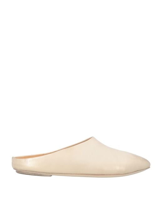 Marsèll White Mules & Clogs Calfskin