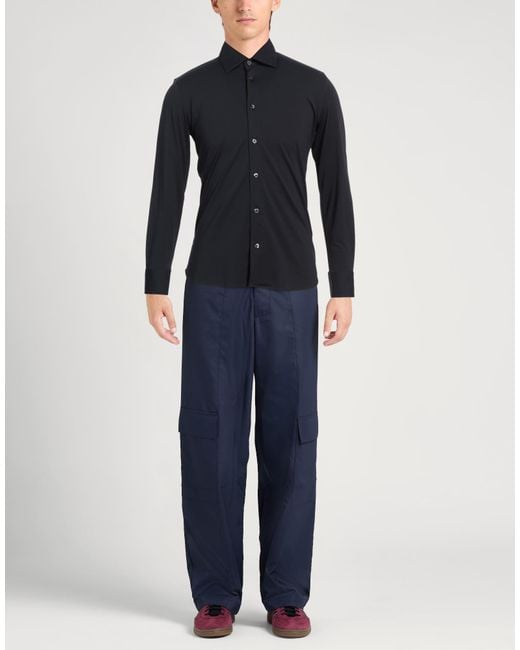 Rrd Blue Shirt Polyamide, Elastane for men