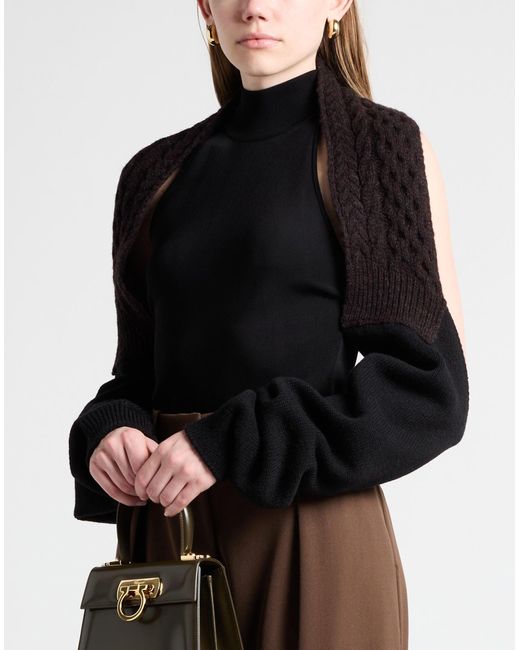 Fendi Black Shrug Wool