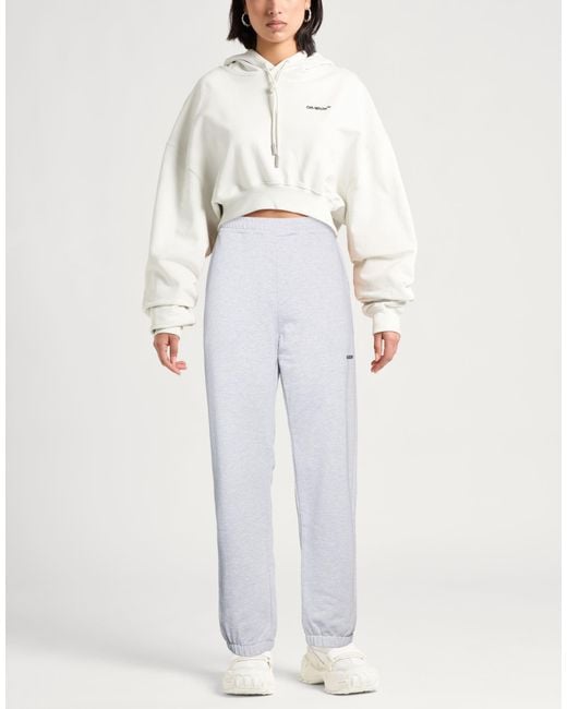 Barrow White Pants Cotton, Polyester