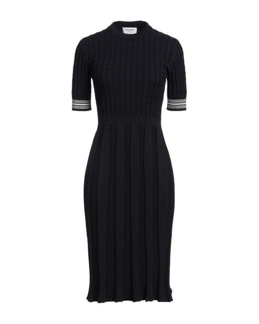 Thom Browne Black Midi-Kleid