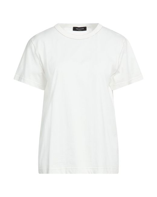 Fabiana Filippi White T-Shirt Cotton, Ecobrass