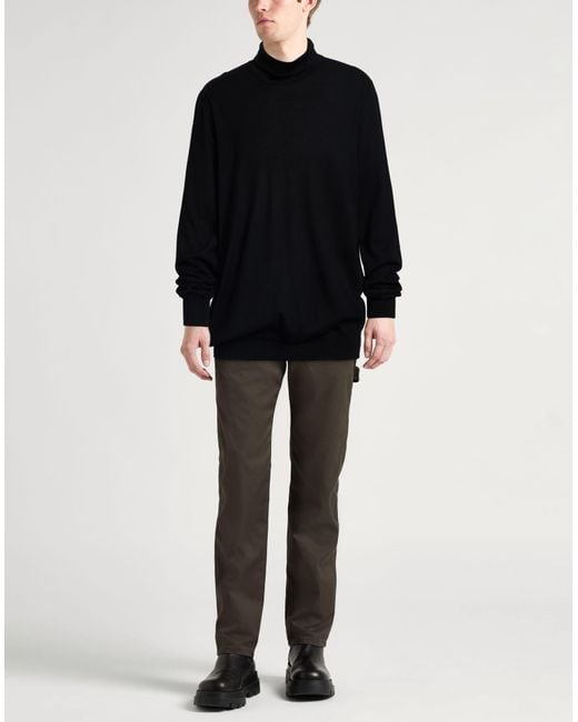 Lardini Black Turtleneck Wool for men