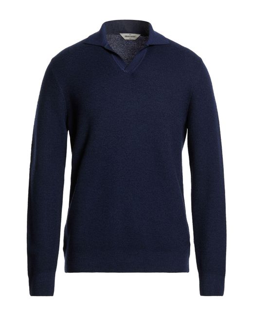Gran Sasso Blue Sweater Virgin Wool for men