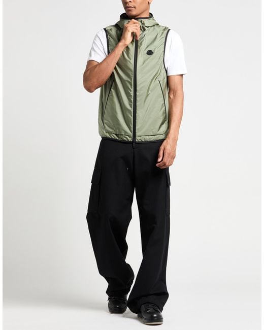 Moncler Green Vests for men