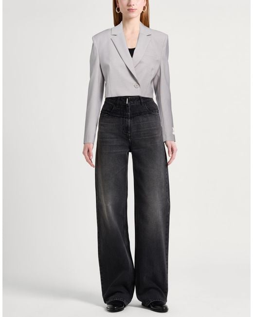hinnominate Gray Light Blazer Polyester, Viscose, Elastane