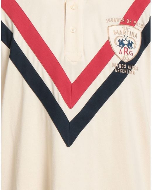La Martina Natural Polo Shirt Cotton for men