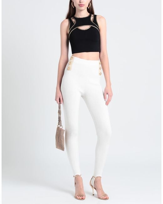 Balmain White Leggings
