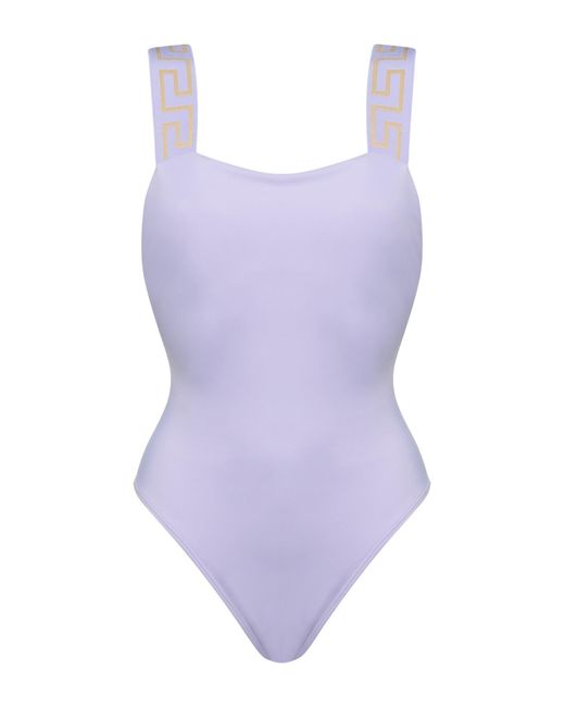 Versace Purple One-piece Swimsuit