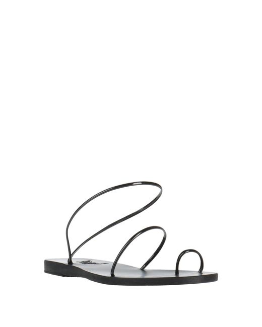 Ancient Greek Sandals White Thong Sandal