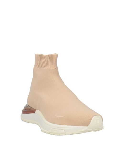 Ferragamo Natural Sneakers Textile Fibers