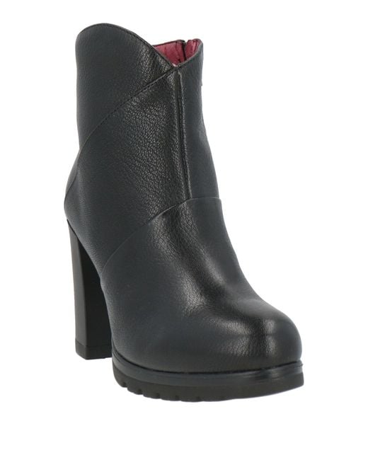 Stonefly Black Second Skin Ankle Boots Leather