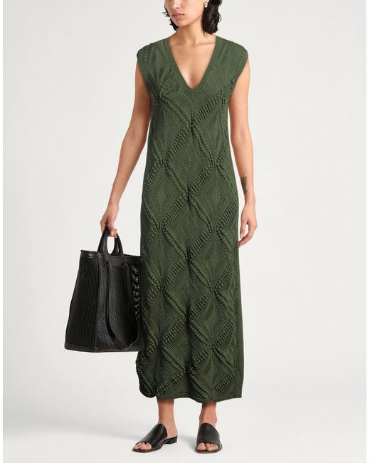 Fabiana Filippi Green Midi-Kleid