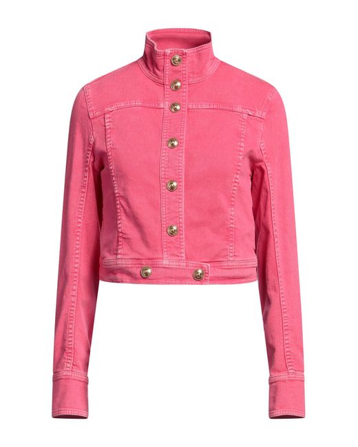 Versace Pink Denim Outerwear