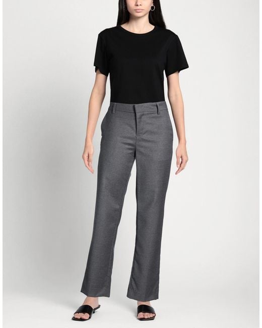 Dondup Gray Pants Virgin Wool, Elastane