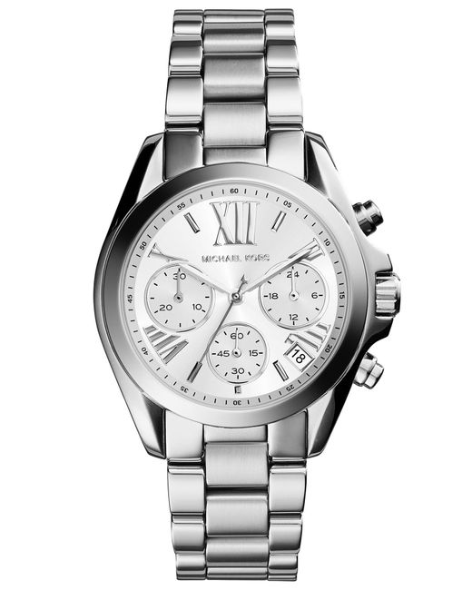 MICHAEL Michael Kors Wrist Watch in Silver (Metallic) Lyst