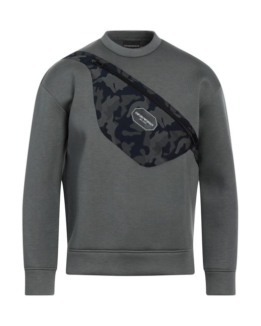 Emporio Armani Gray Sweatshirt for men