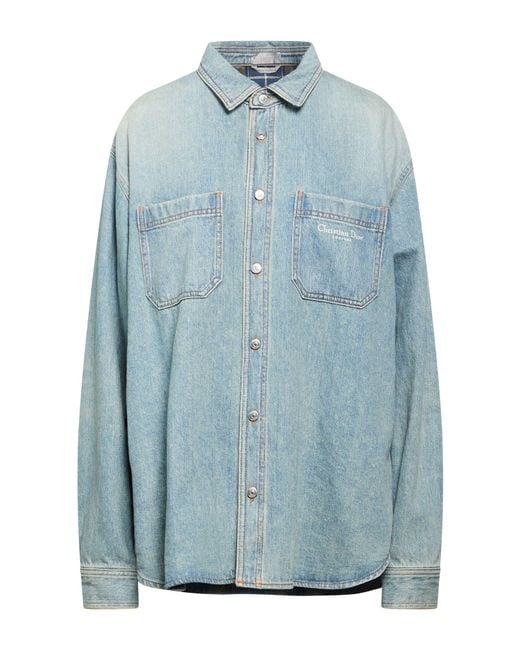 Dior Blue Denim Outerwear Cotton