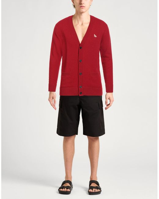 Maison Kitsuné Strickjacke in Red für Herren