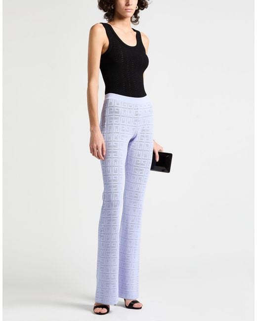 Givenchy Blue Lilac Pants Viscose, Polyamide, Polyester