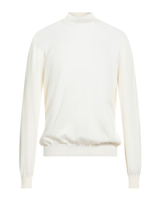 FILIPPO DE LAURENTIIS Rollkragenpullover in White für Herren