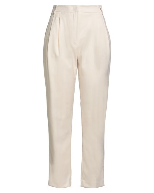 Kocca White Pants Polyester, Viscose, Elastane