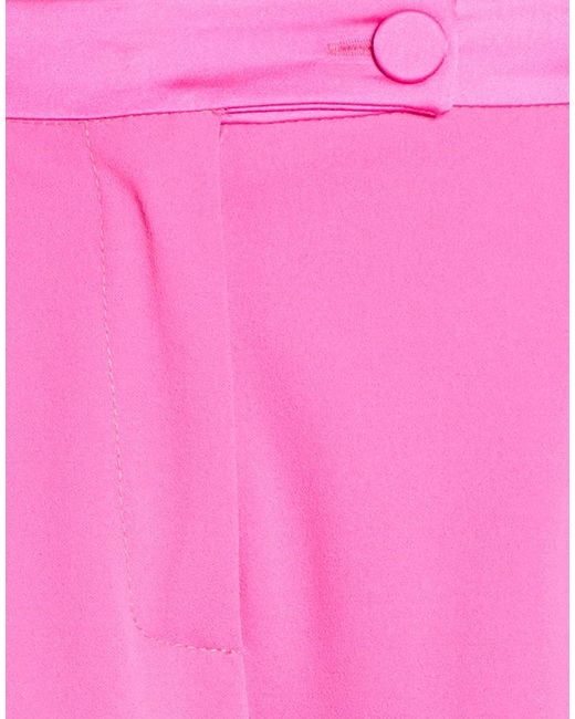 Imperial Pink Fuchsia Pants Polyester, Elastane
