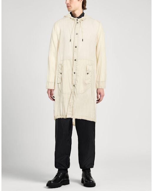 Masnada White Overcoat & Trench Coat Cotton for men