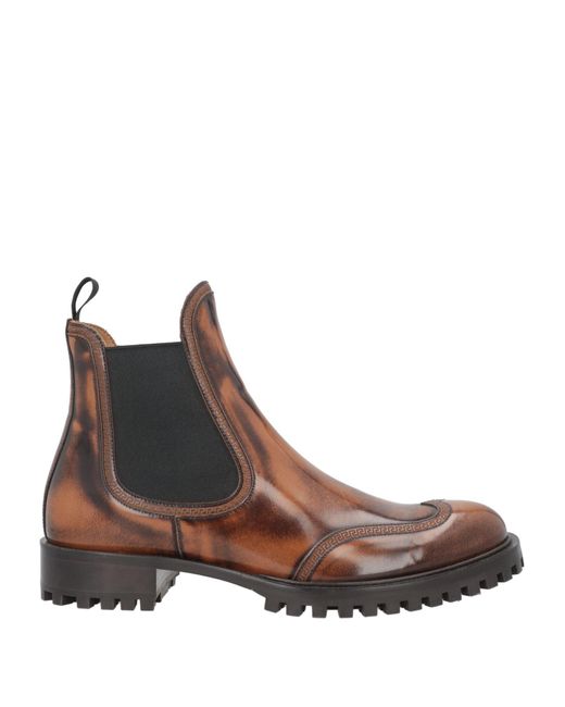 Versace Brown Ankle Boots for men