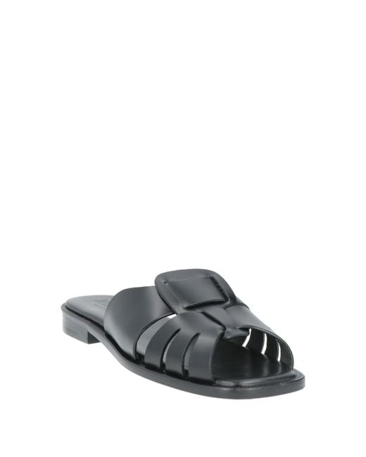 Hereu Black Sandals Leather