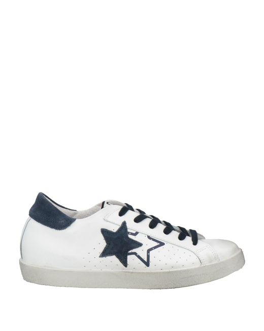 2 Star White Sneakers Leather for men