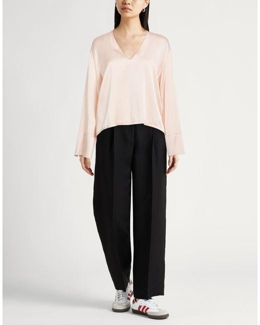 Forte_forte Pink Top Silk, Elastane