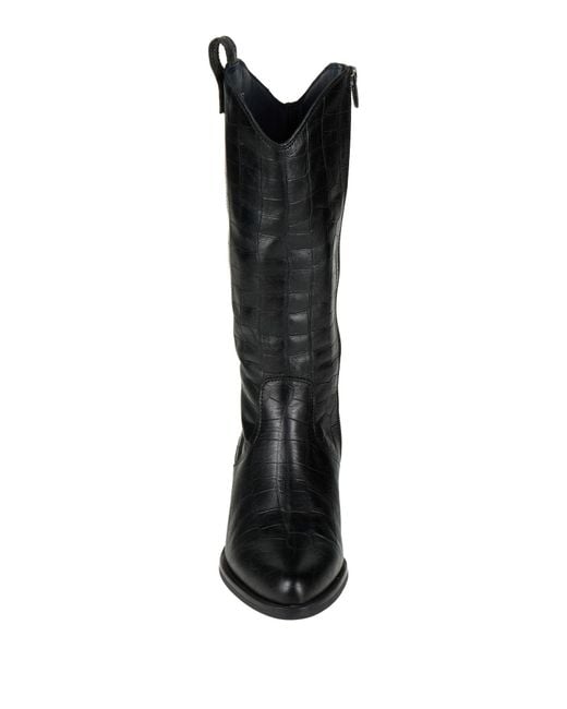 Callaghan Black Boot Leather