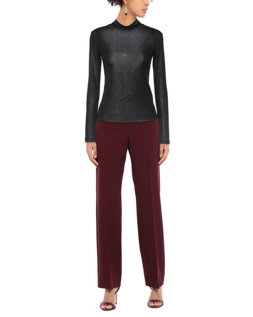 Dondup Black Turtleneck Polyester, Elastane