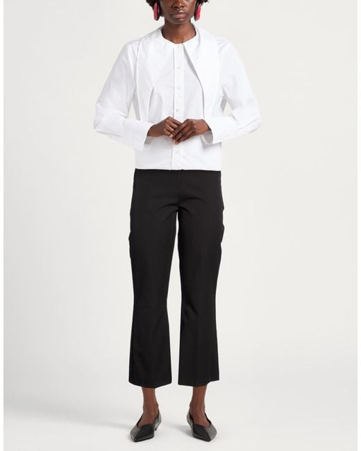 Yes Zee Black Pants Polyester, Elastane