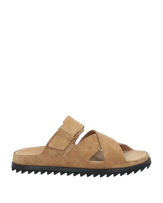 Officine Creative Brown Camel Sandals Soft Leather
