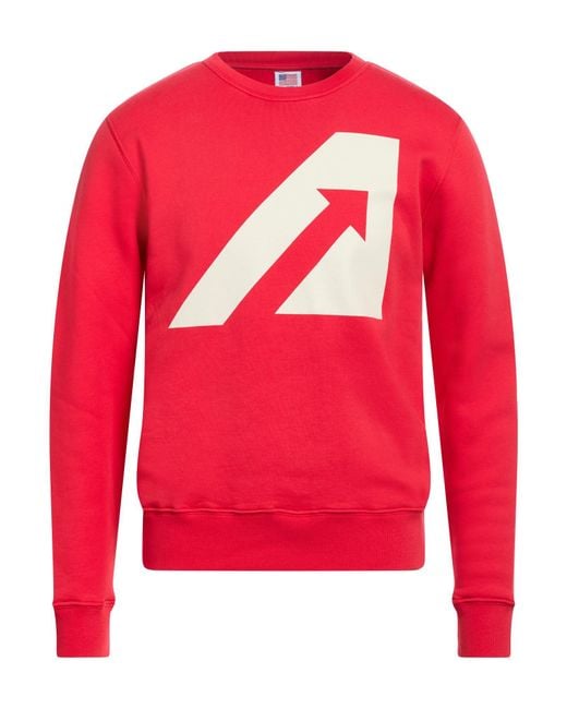 Autry Red Sweatshirt Cotton for men