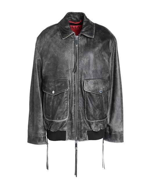 MAX&Co. Gray Massimo Jacket Sheepskin
