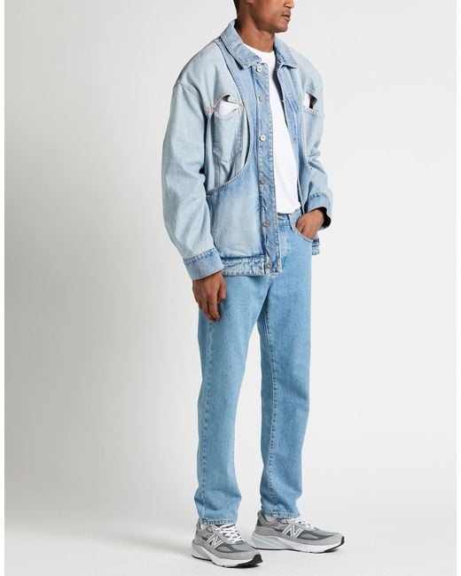 Balmain Blue Denim Outerwear for men
