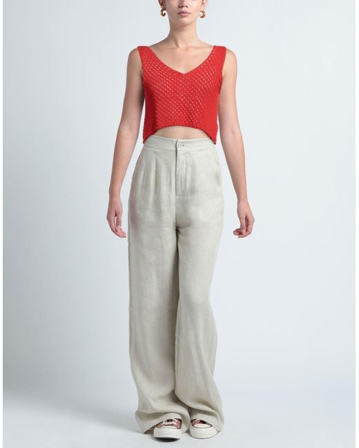 Top MEIMEIJ en coloris Red