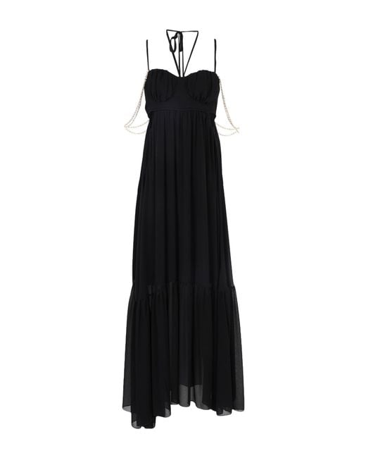 SIMONA CORSELLINI Black Maxi Dress Polyester