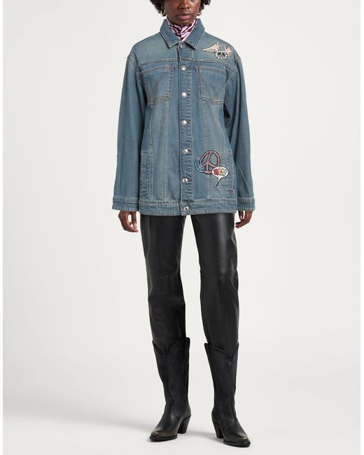 Zadig & Voltaire Blue Denim Outerwear Cotton, Elastane