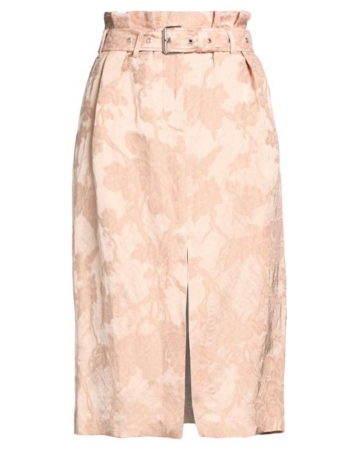 Dries Van Noten Pink Midi Skirt