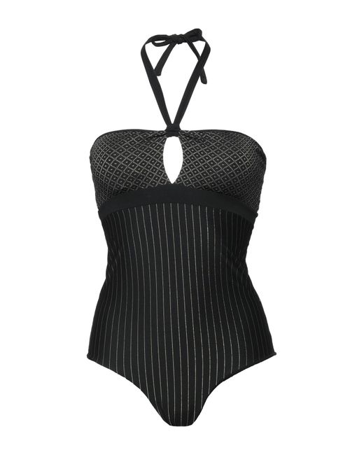 IU RITA MENNOIA Black One-piece Swimsuit