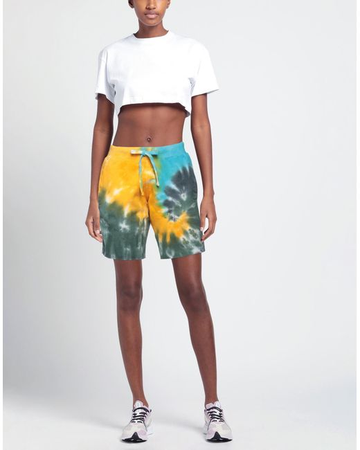LA DETRESSE Yellow Shorts & Bermuda Shorts