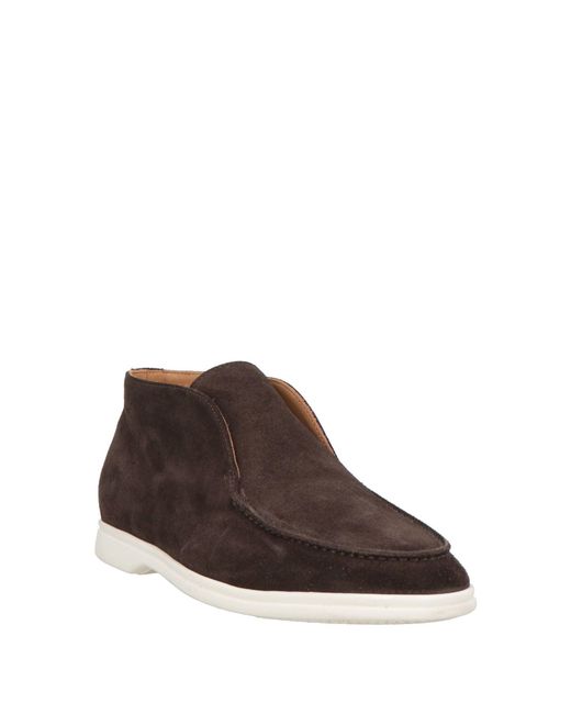 Giovanni Conti Brown Ankle Boots Leather for men